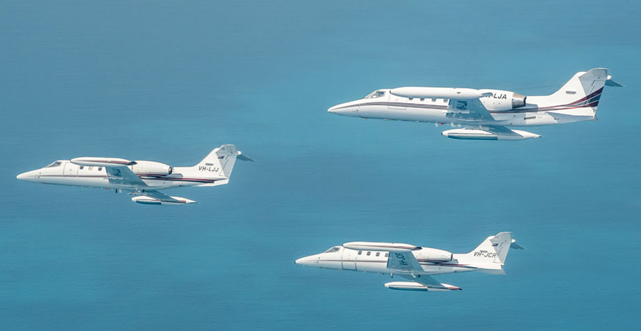 Air Affairs Learjet formation