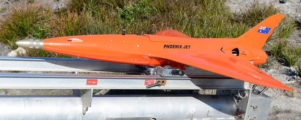 Air Affairs MDI fitted to phoenix jet target drone