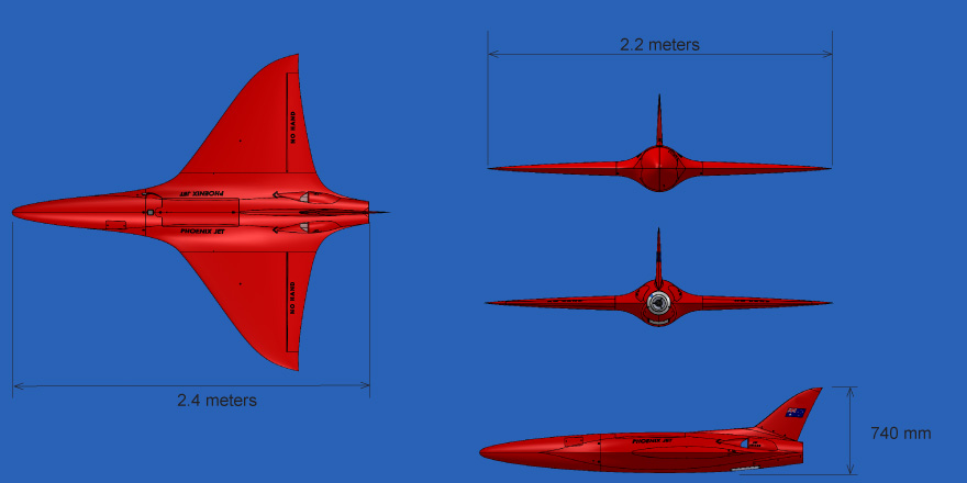 Air Affairs Australia Phoenix Jet UAV target drone